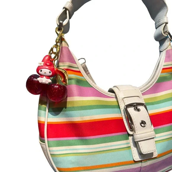 Y2K Coach Striped Large Hobo Bag - Picture 11 of 11